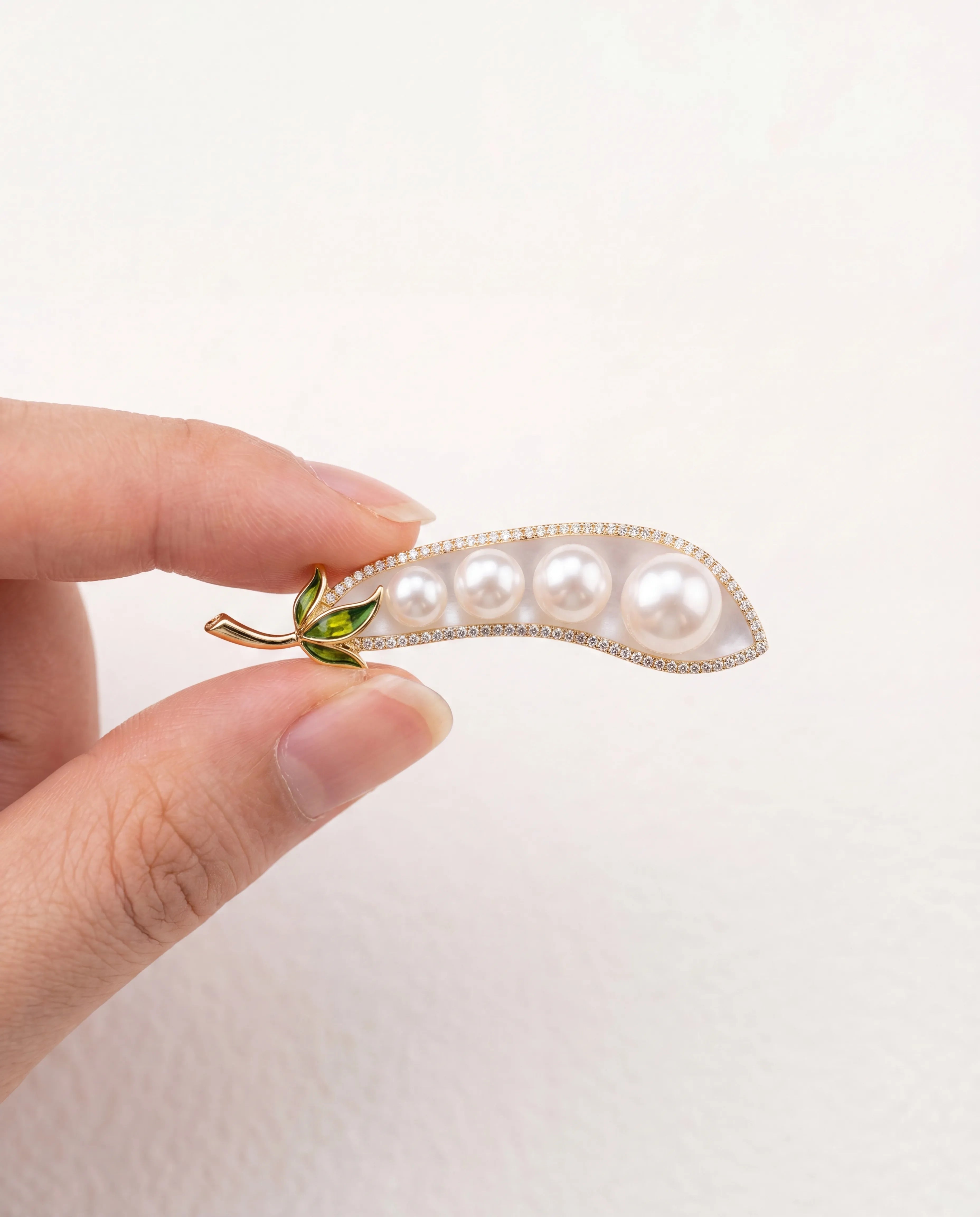 18K Gold Kaplama Mıhlama Zirkon Taşlı Broş