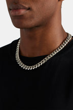 Miami Cuban Link Zincir - 12mm - Gümüş-Renk