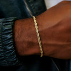 Rope Bracelet in Yellow Gold- 6mm