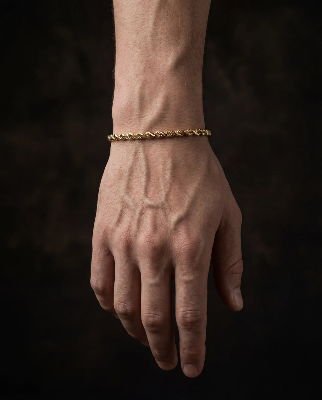 Rope Bracelet in Yellow Gold- 6mm