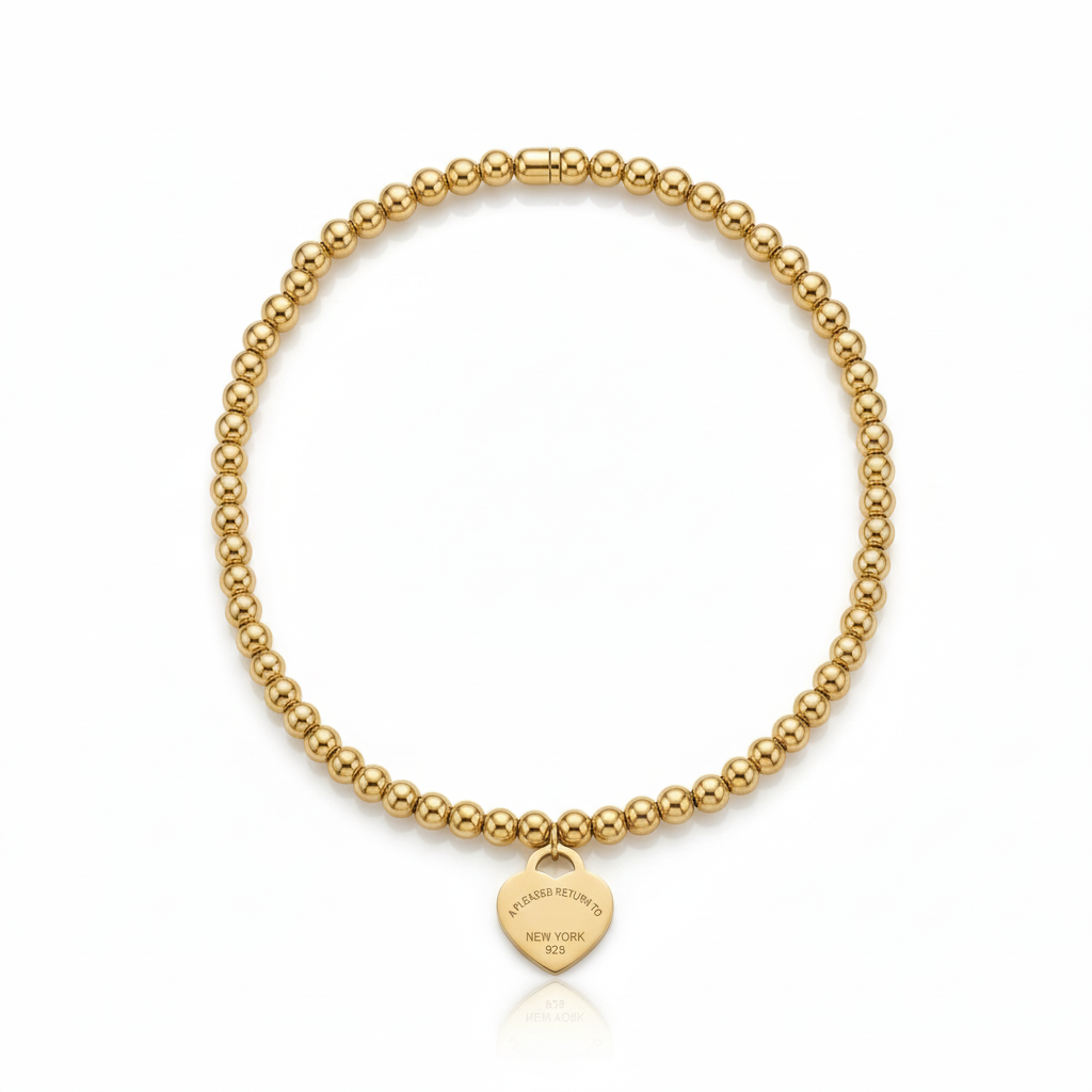 Tiff Gold-Silver Boncuk Zincir Kolye