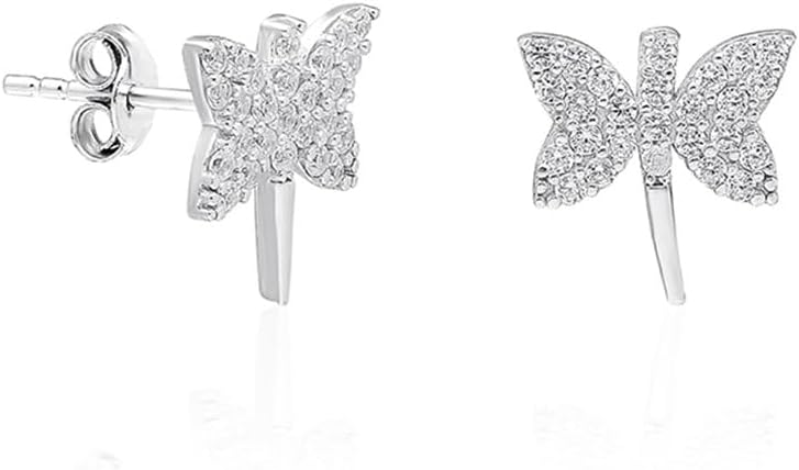 925 Ayar Aquamarin Taşlı Yonca Küpe Kadın Gümüş Küpe