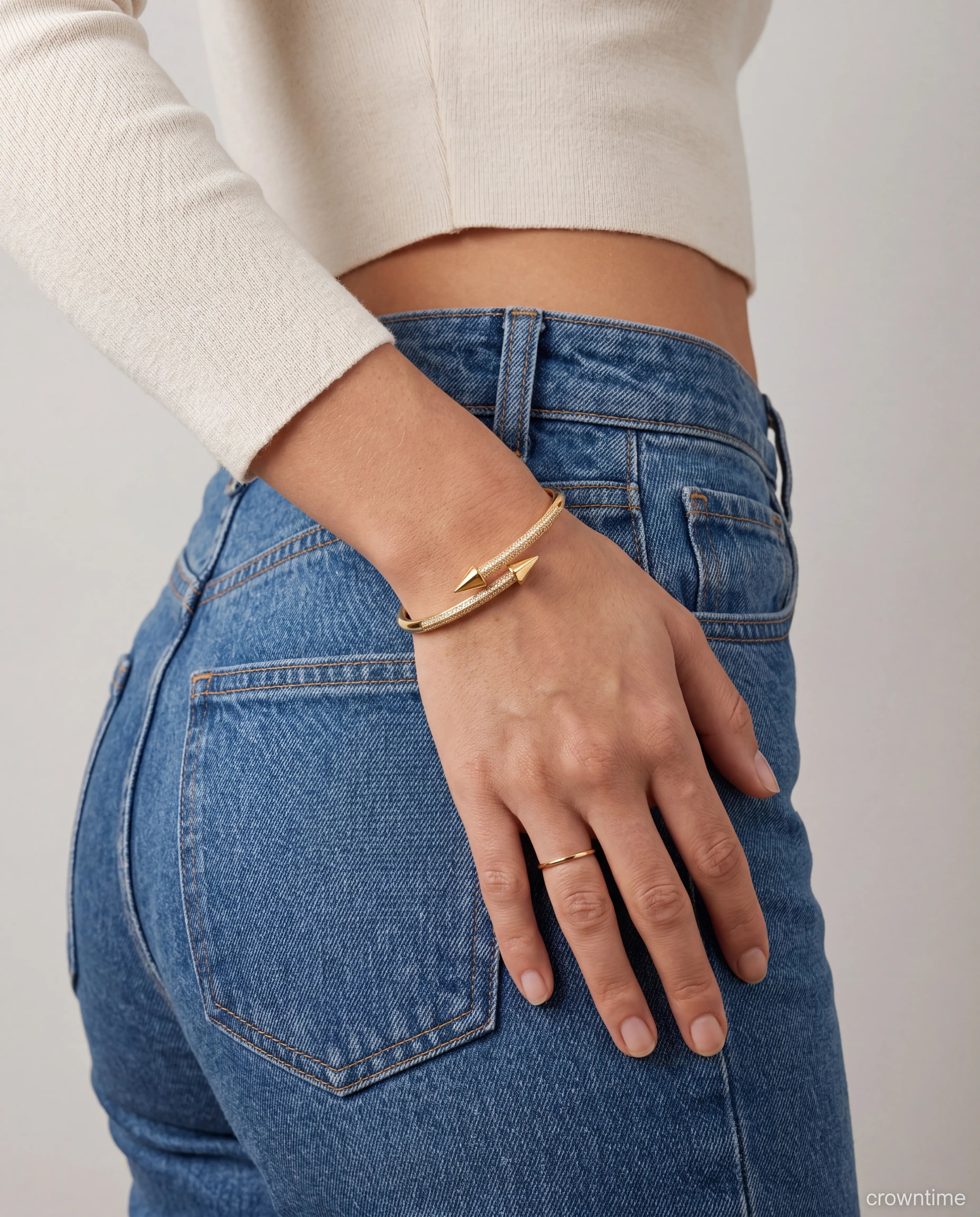 Lovv 18k gold kaplama kelepçe