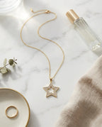 Star zirkon taşlı kolye