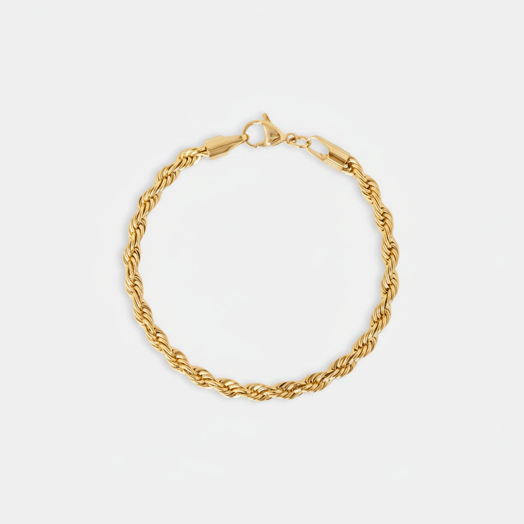 5mm Halat Bileklik - Gold