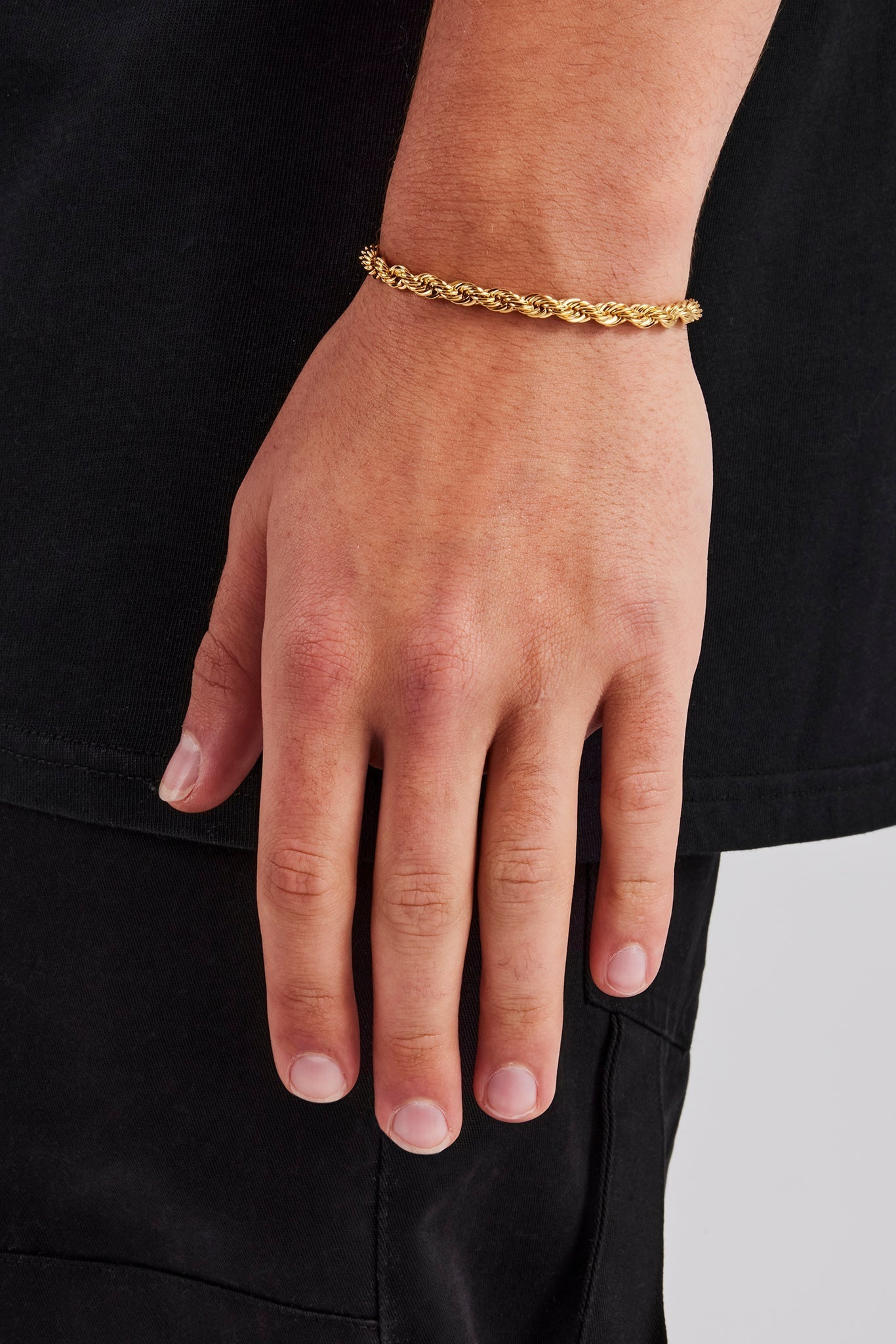 5mm Halat Bileklik - Gold