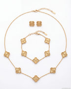 Yonca 3'lü Set - Kolye, Bileklik & Küpe (Kopya)
