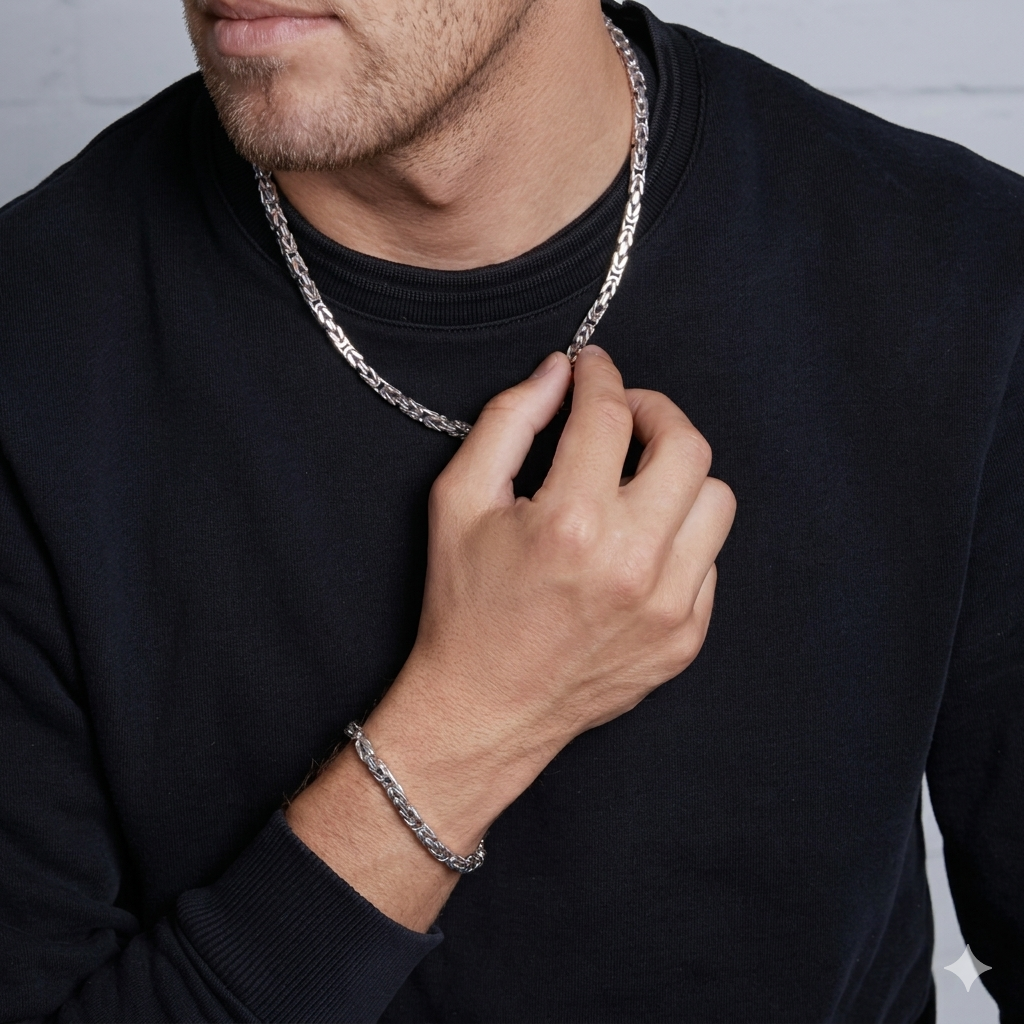 Kral Silver Zincir kolye – 8mm