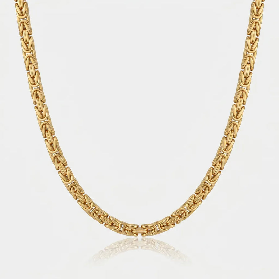 Kral Gold Zincir Bileklik-Kolye Set 8mm – Yeni Koleksiyon