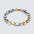 Two tone bileklik 14k Altın kaplama