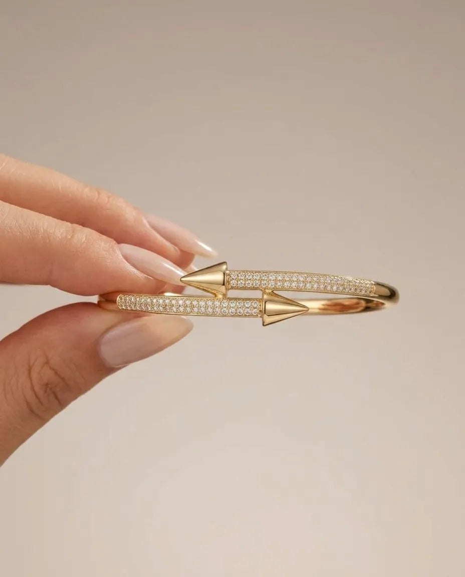 18k gold kaplama kelepçe