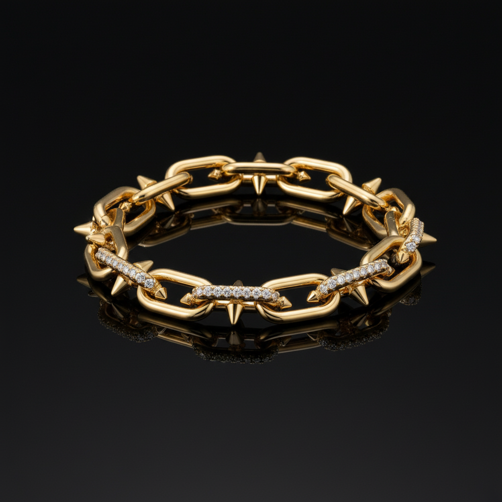 Montür Mıhlama İşçilikli Kararmaz Bileklik