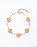 Yonca Bileklik Full-Gold