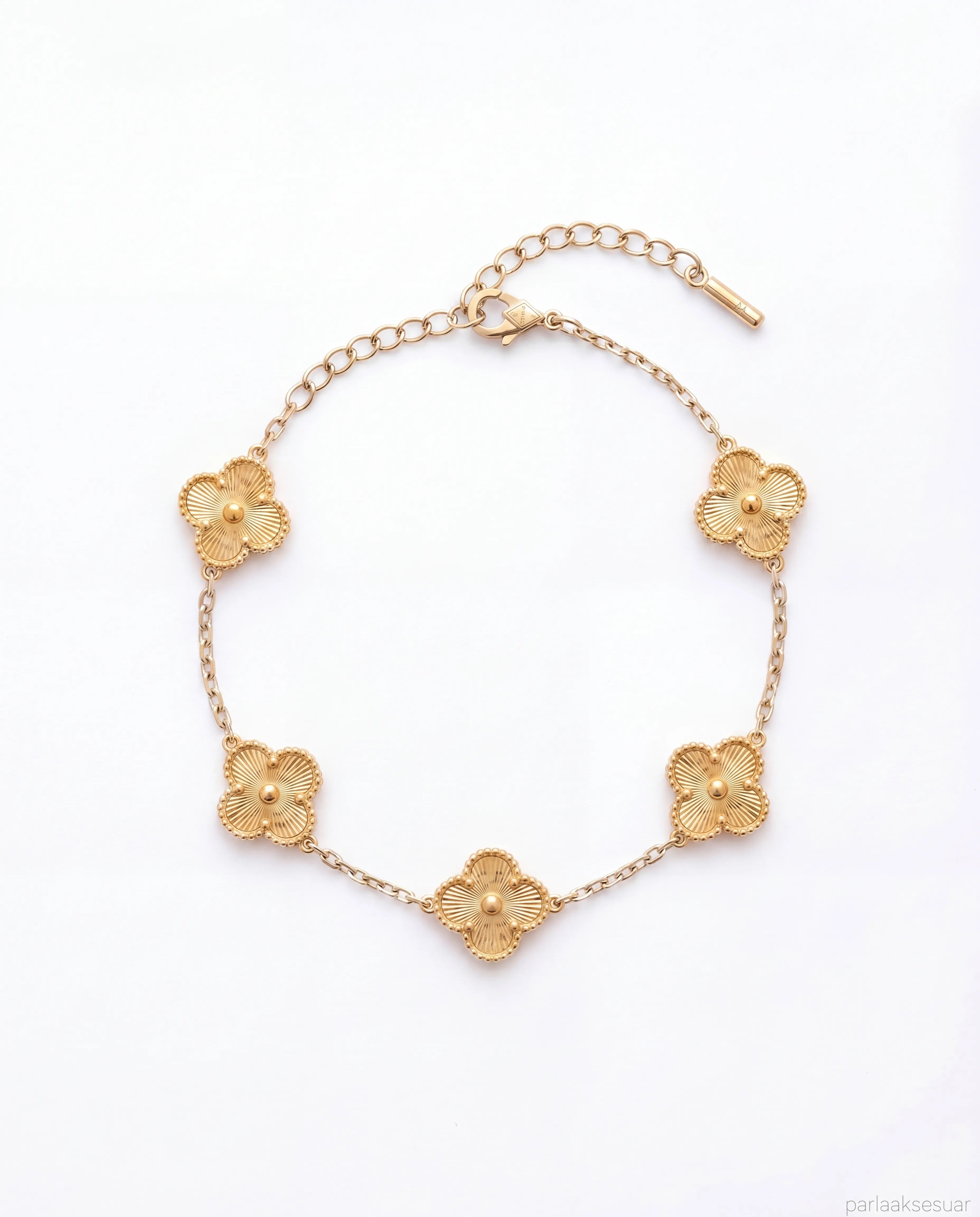 Yonca Bileklik Full-Gold