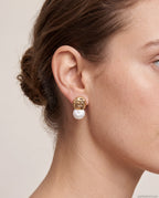 18k Altın kaplamalı zirkon taşlı