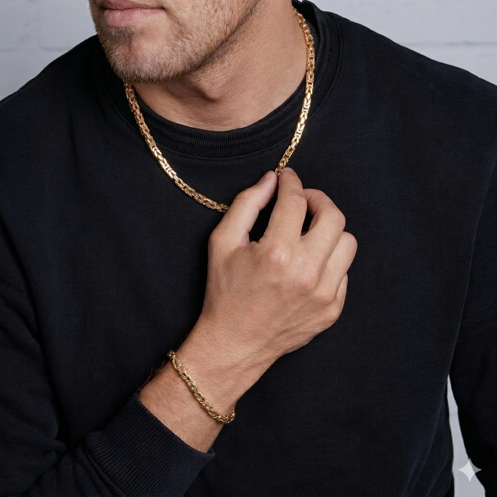 Kral Gold Zincir kolye – 8mm