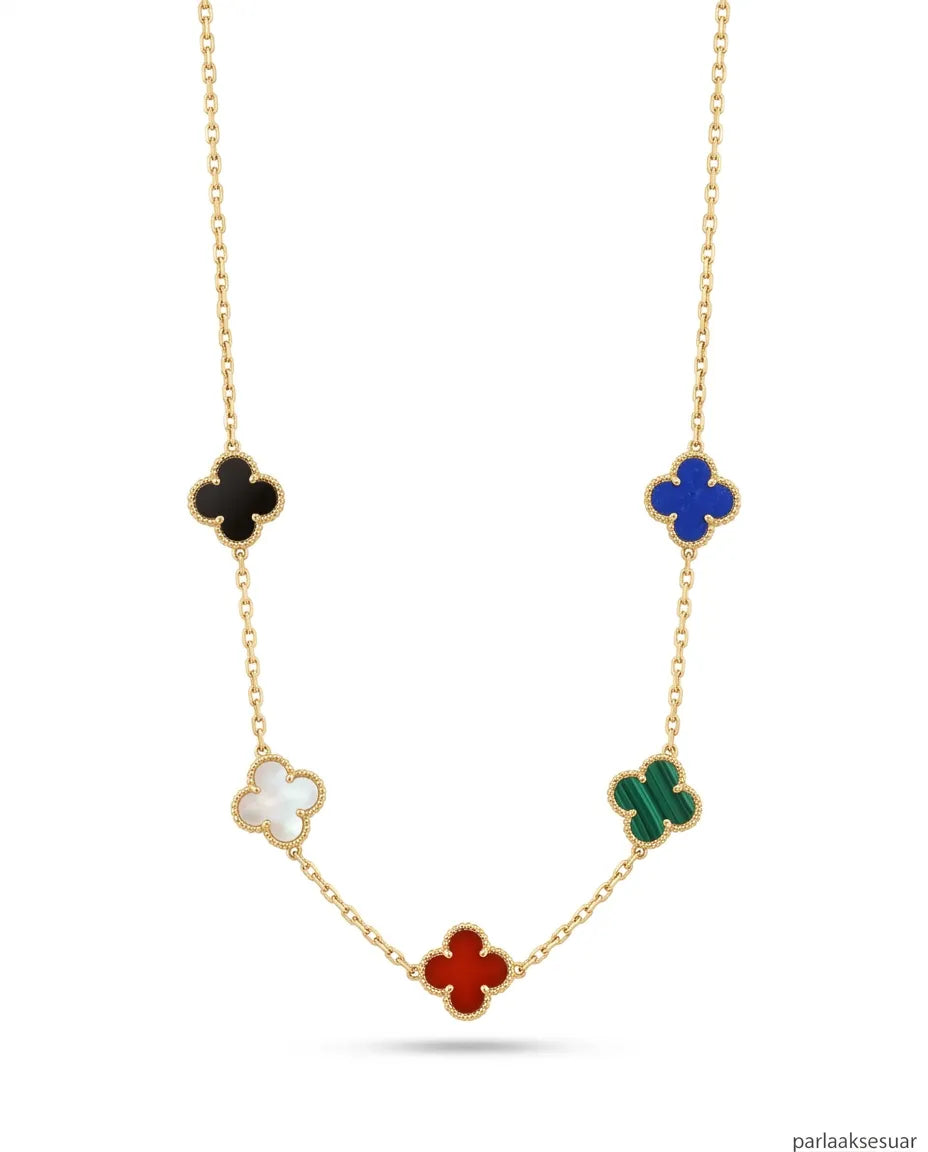 Yonca Kolye Gold-Renkli