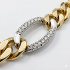 Two tone bileklik 14k Altın kaplama