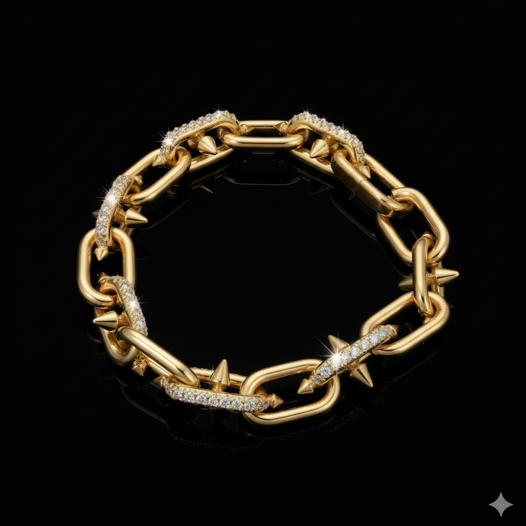 Montür Mıhlama İşçilikli Kararmaz Bileklik