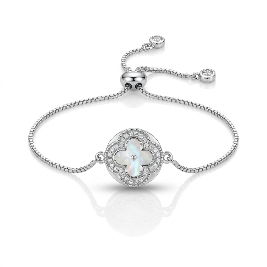 Ayarlanabilir Gümüş Kaplama Bileklik – VIP Asansör Mekanizmalı