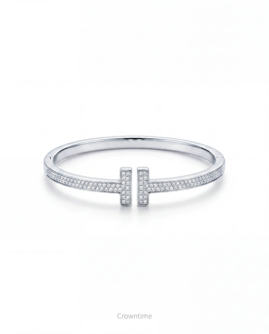 TF kelepçe 18k white  gold kaplama