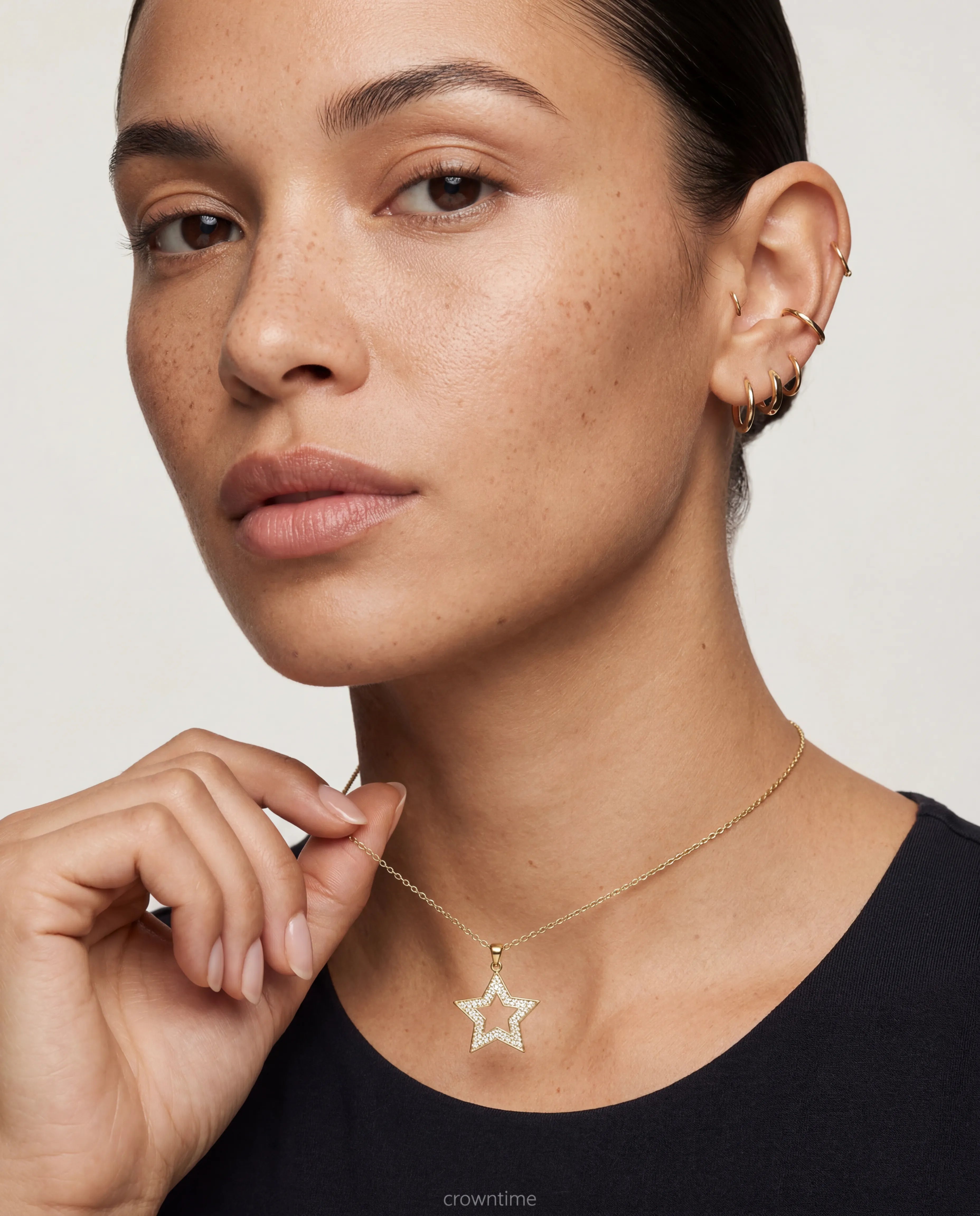Star zirkon taşlı kolye