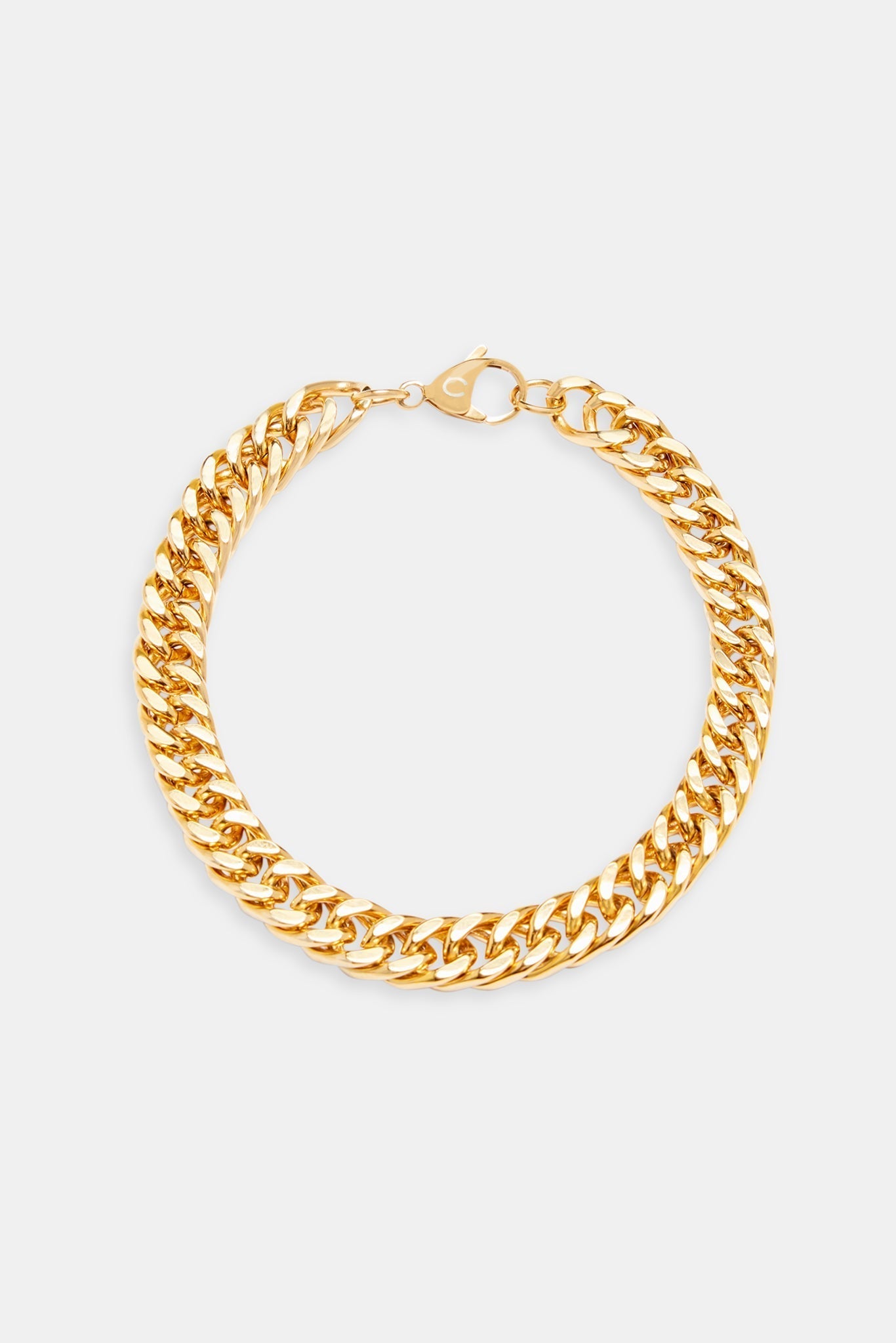 Square Cuban Bracelet - Gold - 8mm