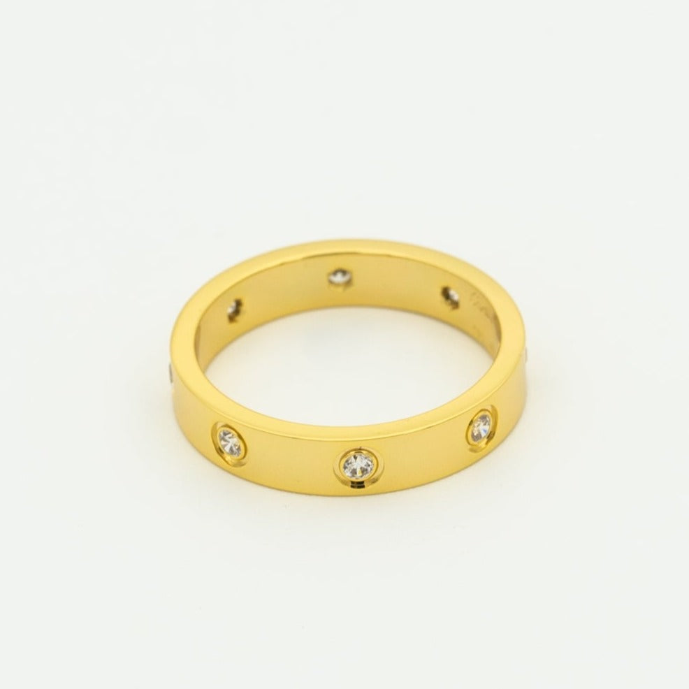 Aşk RING 3.6MM 8 DIAMONDS