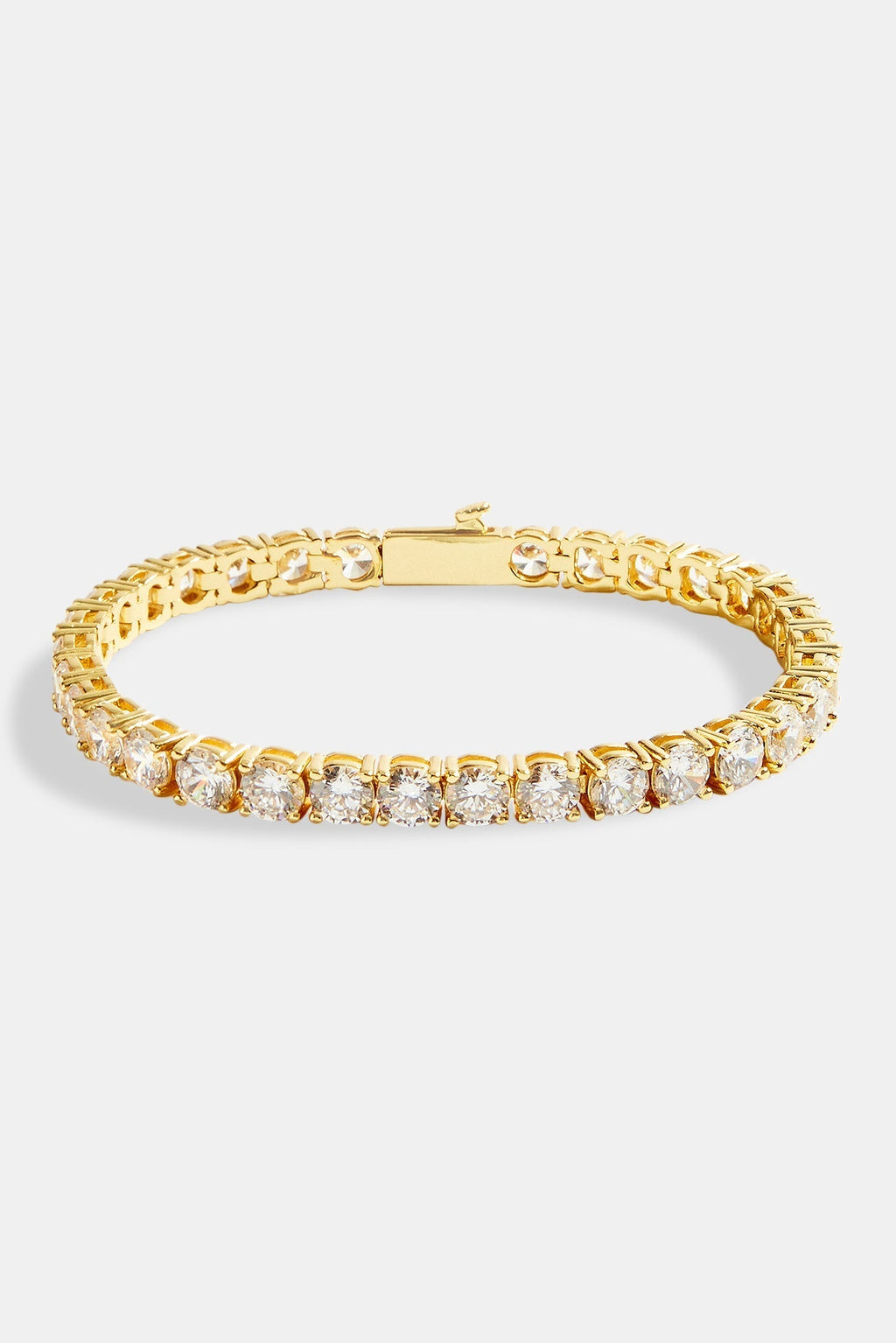 Gold Kaplama 5mm Tennis Bileklik-UniSex