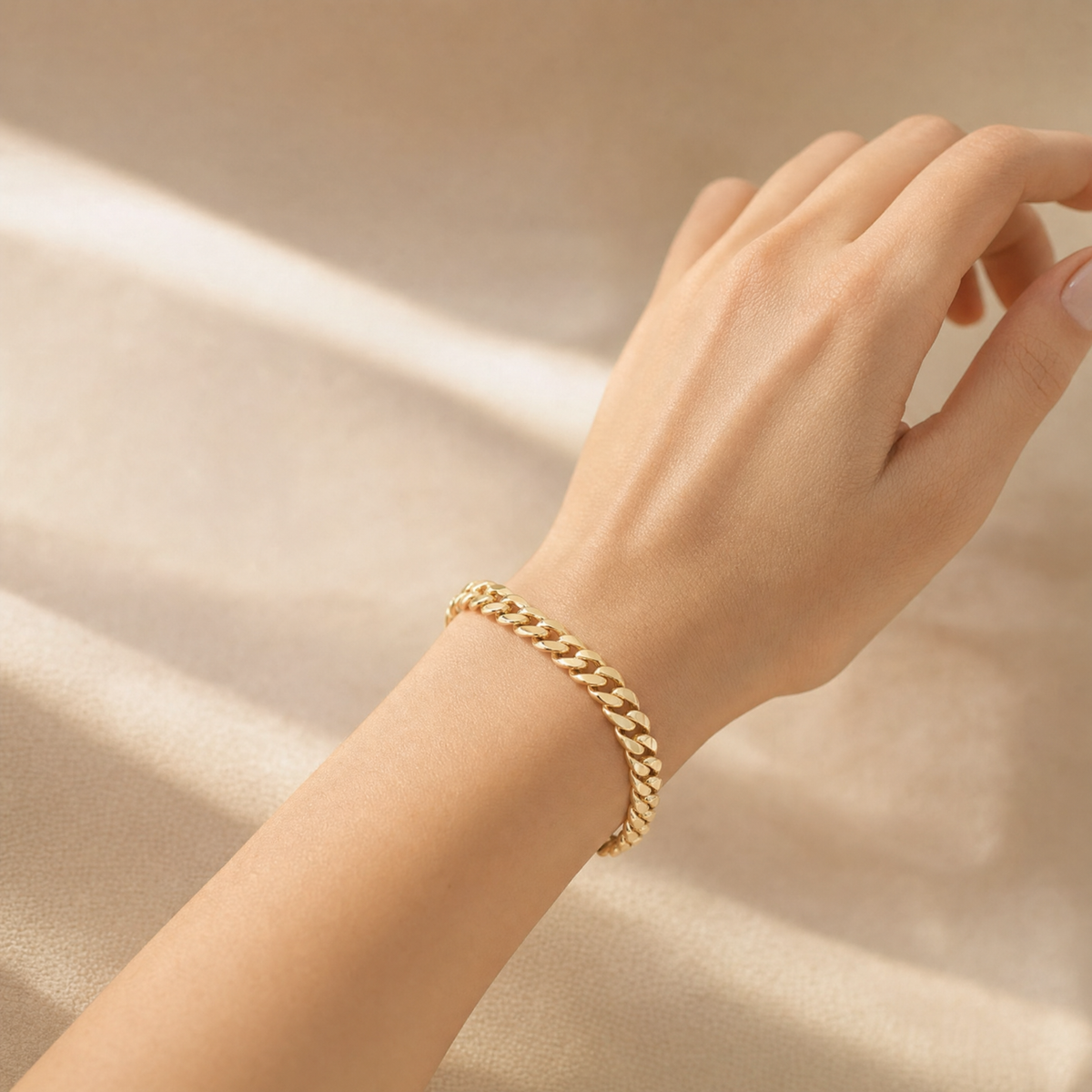 Parla Aksesuar Kadın Küba Bileklik Premium Çelik 6mm
